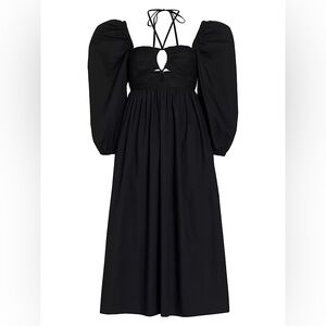 Ulla Johnson Alessa Elegant Black Puff Sleeve Dress 12